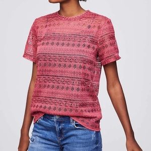 LOFT Mosaic Lace Top